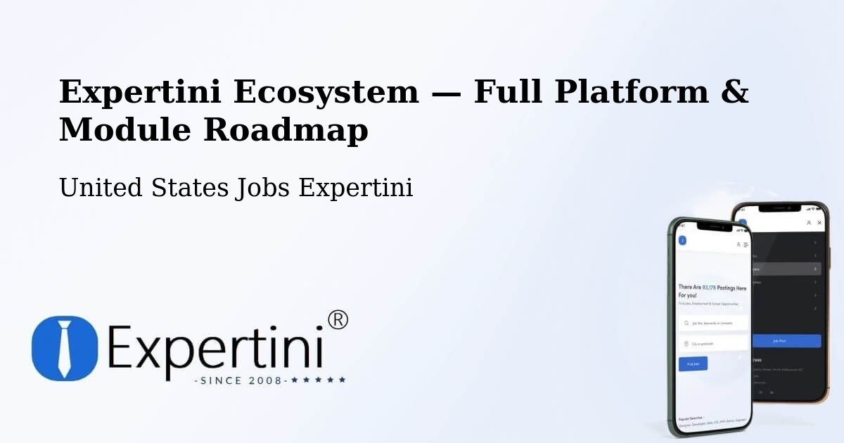 Expertini Ecosystem — Full Platform & Module Roadmap – Nebraska